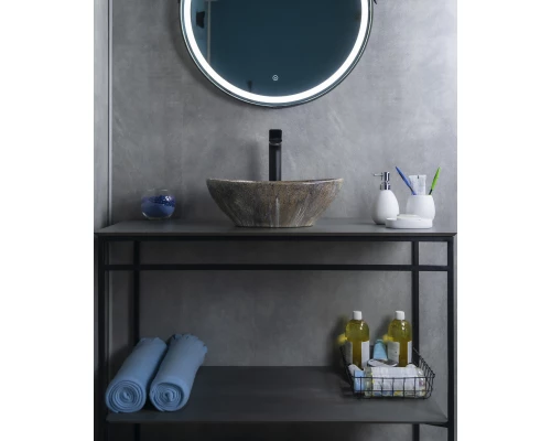 Раковина Gid Mnc138T 54472 накладная под камень глянцевая 41x34x15