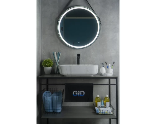 Раковина Gid Mnc190 54426 накладная под камень глянцевая 50x39x13