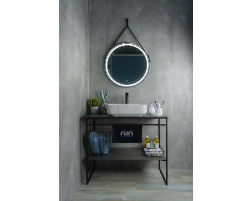 Раковина Gid Mnc190 54426 накладная под камень глянцевая 50x39x13