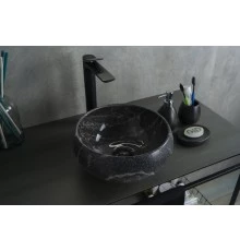 Раковина Gid Mnc480 54432 накладная под камень глянцевая 32x32x15.5