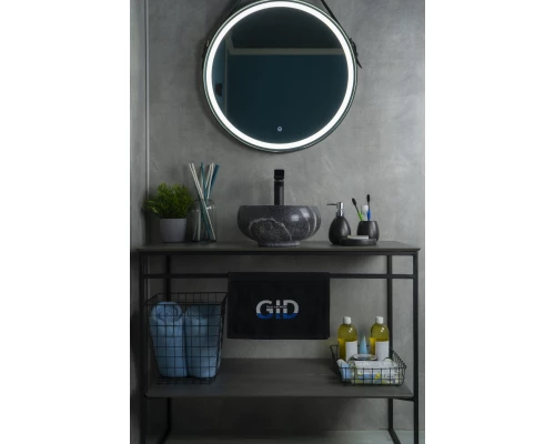 Раковина Gid Mnc480 54432 накладная под камень глянцевая 32x32x15.5