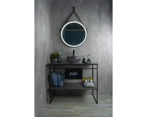 Раковина Gid Mnc480 54432 накладная под камень глянцевая 32x32x15.5