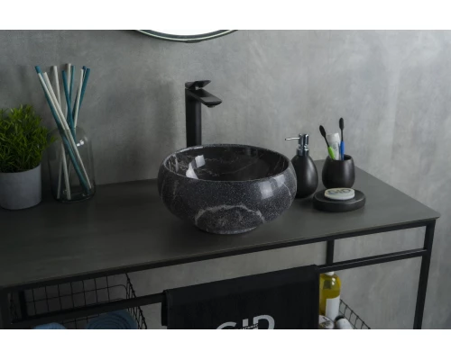 Раковина Gid Mnc480 54432 накладная под камень глянцевая 32x32x15.5