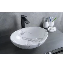 Раковина Gid Mnc138C 54473 накладная под камень глянцевая 41x34x15