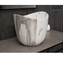 Раковина Gid Mnc9303 54479 накладная под камень матовая 36x36x32