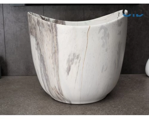 Раковина Gid Mnc9303 54479 накладная под камень матовая 36x36x32