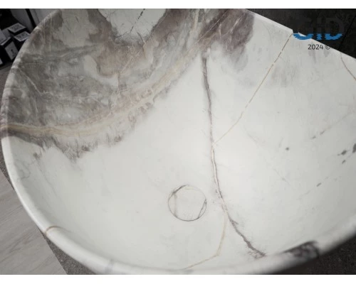 Раковина Gid Mnc9303 54479 накладная под камень матовая 36x36x32