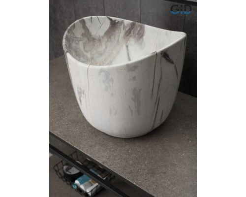 Раковина Gid Mnc9303 54479 накладная под камень матовая 36x36x32