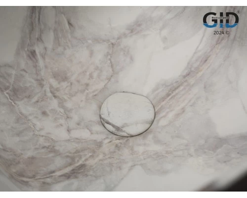 Раковина Gid Mnc9301 54480 накладная под камень матовый 36x36x25.5