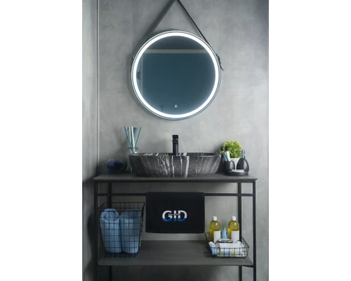 Раковина Gid Bs1346 54466 накладная под камень глянцевая 61x41x14