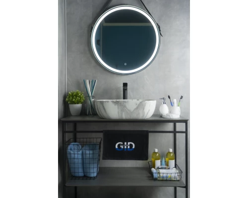 Раковина Gid K397G125 54402 накладная под камень глянцевая 50x40x14