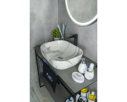 Раковина Gid K397G125 54402 накладная под камень глянцевая 50x40x14