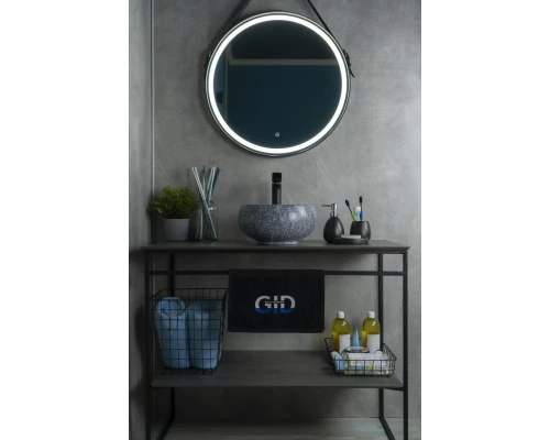 Раковина Gid Mnc481 54433 накладная под камень глянцевая 32x32x15.5