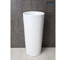 Раковина Gid Nb130w 81118 накладная белая 41x41x85