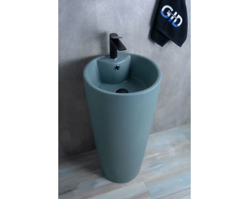 Раковина Gid Nb131gm (зеленая хаки) 81116 накладная зеленая хаки 40x40x84