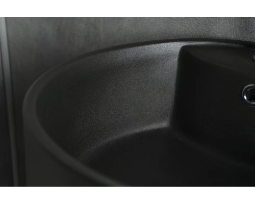 Раковина Gid Nb135bg 81109 накладная черная графит 45x45x85