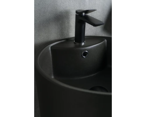 Раковина Gid Nb135bg 81109 накладная черная графит 45x45x85