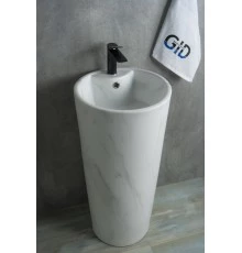 Раковина Gid Nb131ws 81111 накладная под камень матовый 40x40x84