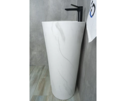 Раковина Gid Nb131ws 81111 накладная под камень матовый 40x40x84