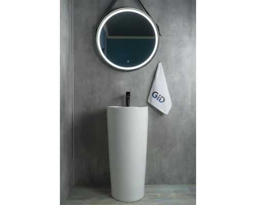 Раковина Gid Nb131 81112 накладная белая 40x40x84