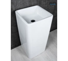 Раковина Gid Nb149 81119 накладная белая 41x41x85