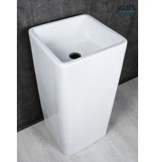 Раковина Gid Nb149 81119 накладная белая 41x41x85