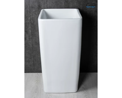 Раковина Gid Nb149 81119 накладная белая 41x41x85