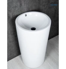 Раковина Gid Nb163 81107 накладная белая 46x46x85