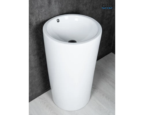 Раковина Gid Nb163 81107 накладная белая 46x46x85