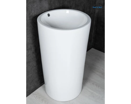 Раковина Gid Nb163 81107 накладная белая 46x46x85