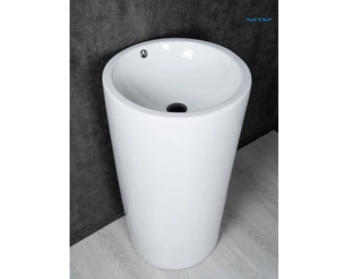 Раковина Gid Nb163 81107 накладная белая 46x46x85