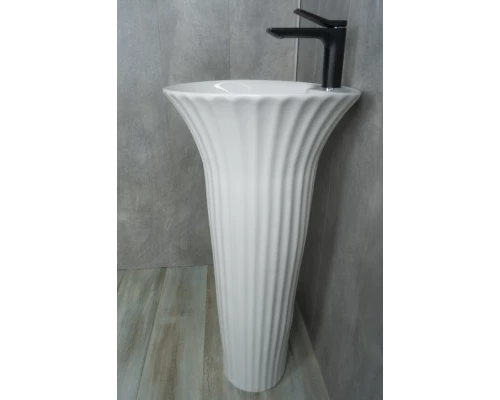 Раковина Gid Nb132 81113 накладная белая 41x41x84