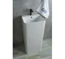 Раковина Gid Nb148 81117 накладная белая 42x41x86