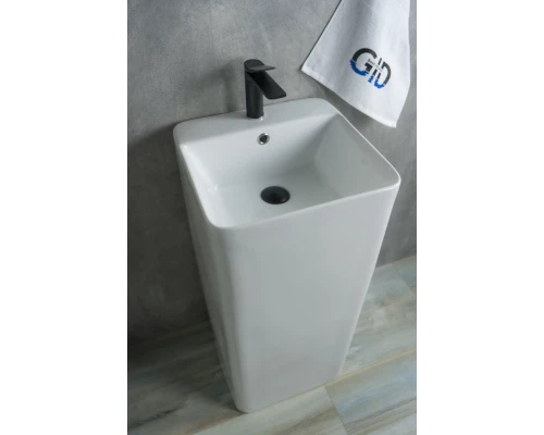 Раковина Gid Nb148 81117 накладная белая 42x41x86