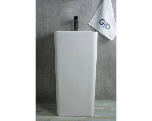 Раковина Gid Nb148 81117 накладная белая 42x41x86