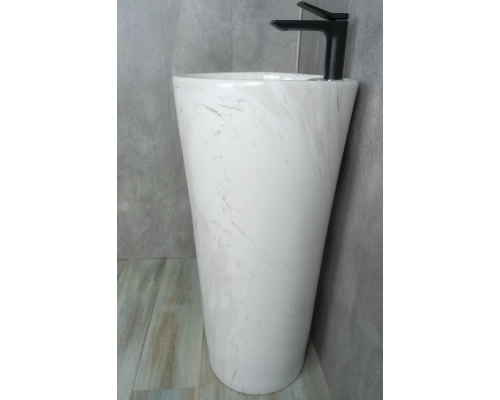 Раковина Gid Nb131wgs 81115 накладная под камень глянцевая 40x40x84