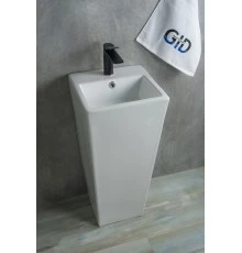 Раковина Gid Nb147 81104 накладная белая 34x33x85