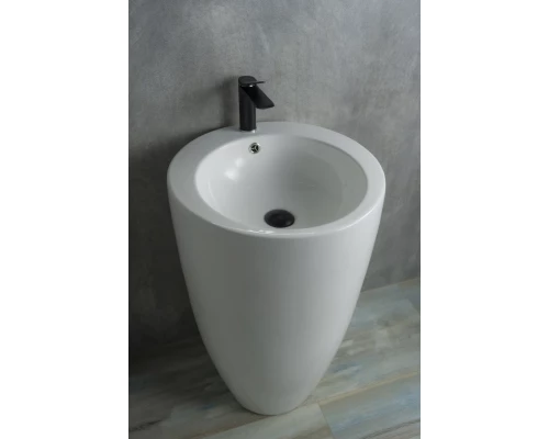 Раковина Gid Nb133 81106 накладная белая 49x49x82