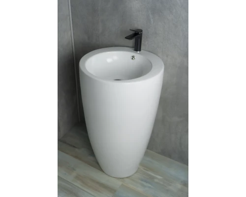 Раковина Gid Nb133 81106 накладная белая 49x49x82