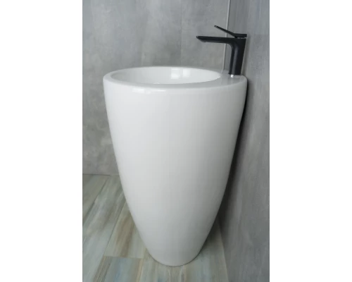 Раковина Gid Nb133 81106 накладная белая 49x49x82