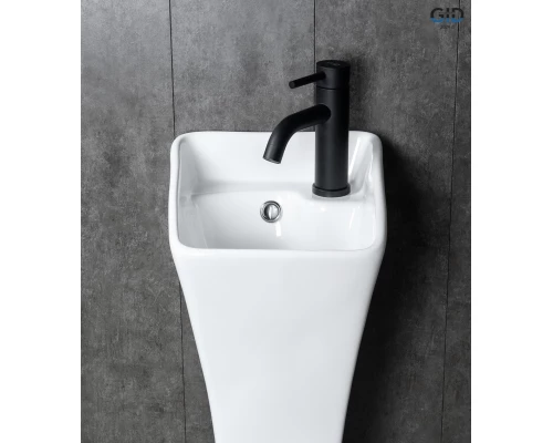 Раковина Gid M9012 81101 накладная белая 30x33x89