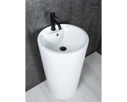 Раковина Gid Nb135 81102 накладная белая 46x46x86