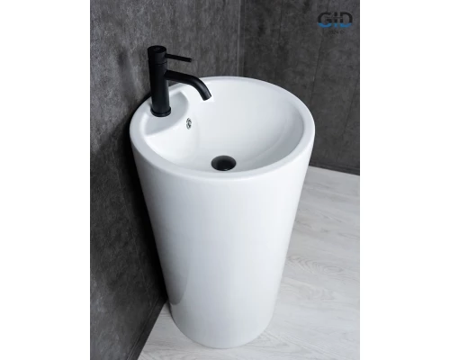 Раковина Gid Nb135 81102 накладная белая 46x46x86