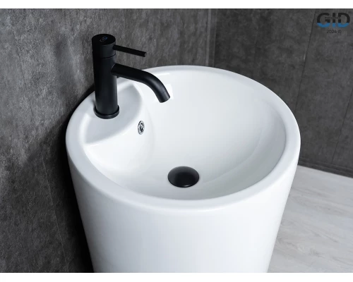 Раковина Gid Nb135 81102 накладная белая 46x46x86