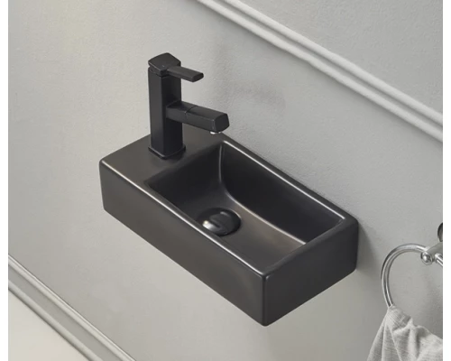 Раковина Gid Bm9270R 62201R подвесная черная матовая 40.5x20.5x10.5