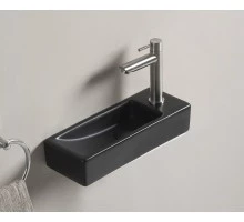 Раковина Gid Bm9271L 62202L подвесная черная матовая 38.0x14.5x8