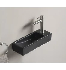 Раковина Gid Bm9271L 62202L подвесная черная матовая 38.0x14.5x8