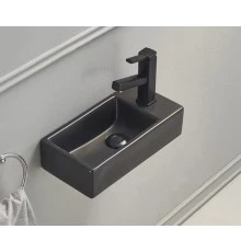 Раковина Gid Bm9270L 62201L подвесная черная матовая 40.5x20.5x10.5