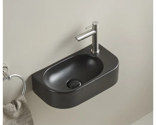 Раковина Gid Bm9274L 62204L подвесная черная матовая 40x21.5x12