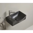 Раковина Gid Bm9276R 62205R подвесная черная матовая 40.5x28x14